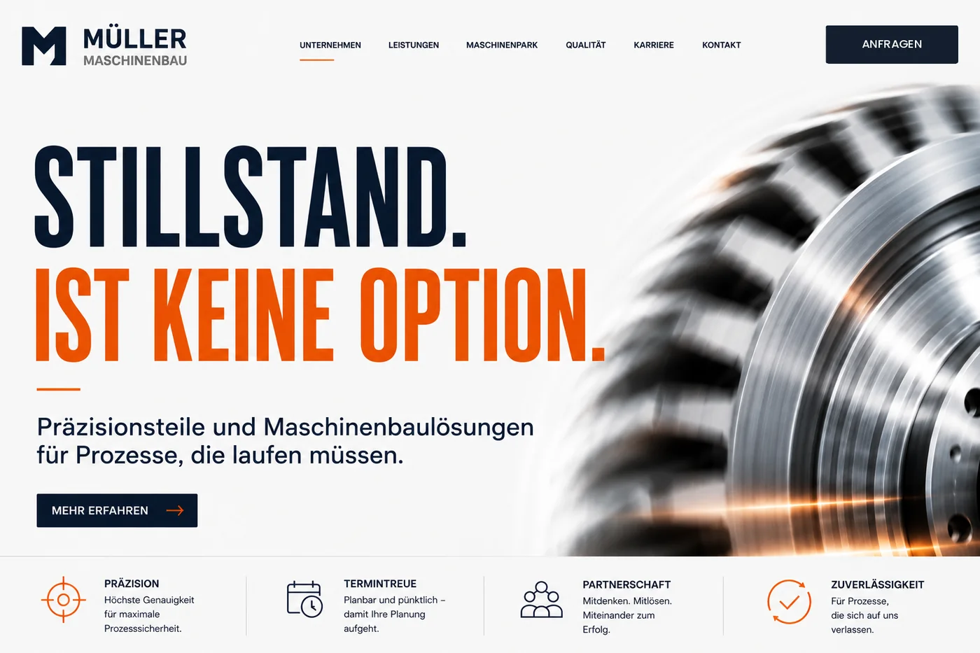 Empfohlener Auftritt: Stillstand ist keine Option
